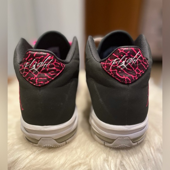 Nike Air Jordan Flight Origin 3 Black Pink Basketball Shoes Sneakers - Picture 7 of 8